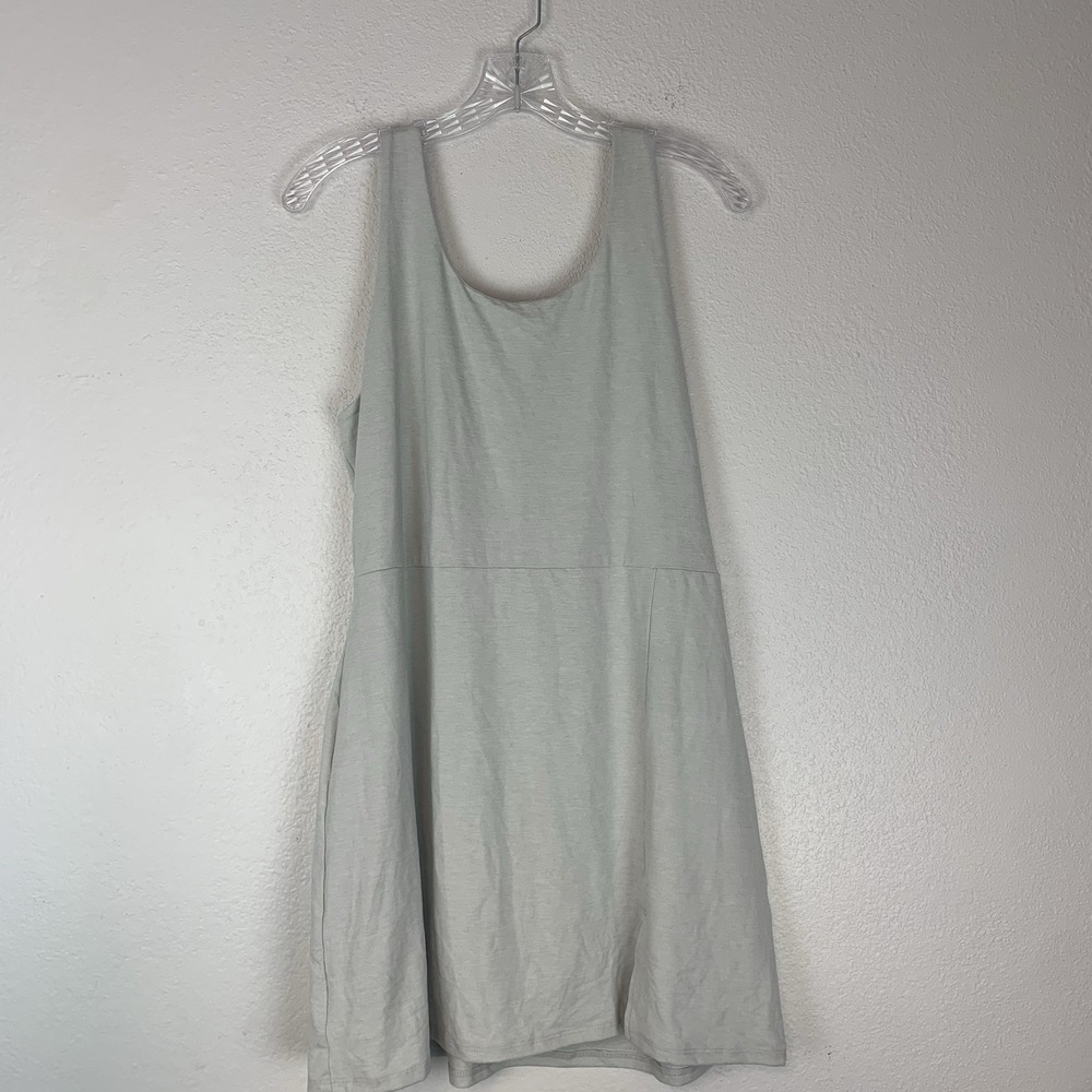 Etonic Dress Womens Large Active Front Slit Built-in Bodysuit Gray Performance L